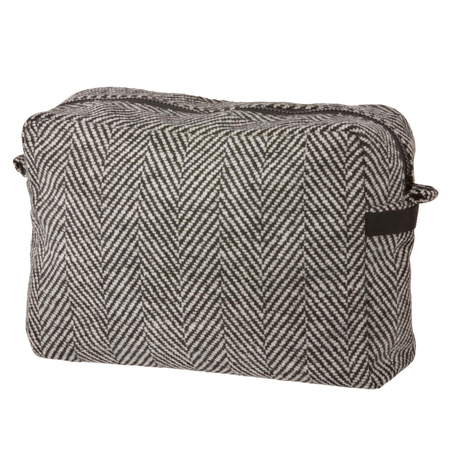 Stribet toilettaske – 22x30